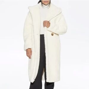Apparis Coat Mia Faux Fur Teddy Hooded Jacket Sz XL‎